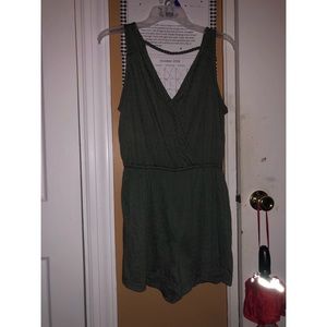 Olive green romper